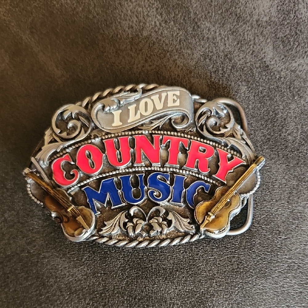 Final Price/Country Music Themed Belt Buckle
